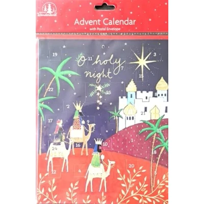 Image of Traditional Christmas Advent Calendar Nativity Scene Countdown Children Kids (O Holy Night)