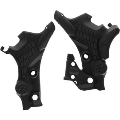 Image of Acerbis 23+ Honda Transalp XL 750 Frame Guards X Grip Black (2983660001)