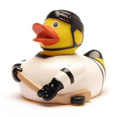 Image of Rubber Duck Ice Hockey Bath Duckshop L: 8 cm
