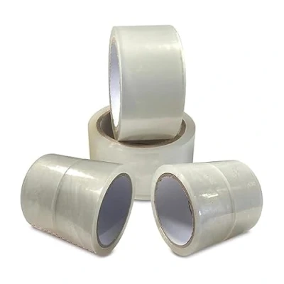 Image of JeeJaan® 6 Pcs of Clear Packaging Tape 48mm x 66m Strong Adhesive for Packing, Shipping, and Storage Securely Seal Parcels, Cardboard Boxes, Cartons
