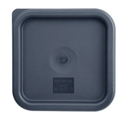 Image of Hygiplas Square Food Storage Container Lid Blue Small