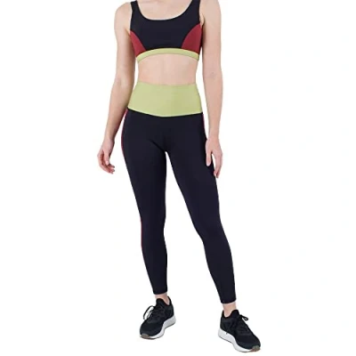 Image of Leggings women Color Block Side Panel 7/8