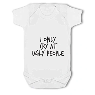 Image of I only Cry at Ugly People Baby Vest