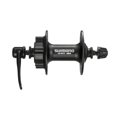 Image of Shimano Deore HB M475 disc front hub 6 bolt black 32 hole