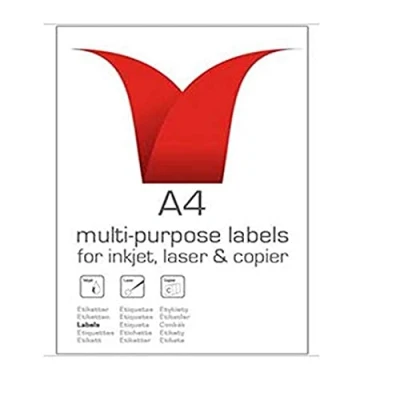 Image of Stampiton (103 x 292mm) Multi Purpose White Laser Labels 2 per Sheet Pack of 100