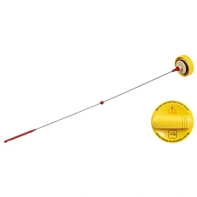 Image of 8200717781, 8200825631, 8201009745 Oil Dipstick FEBI BILSTEIN 106878 yellow RENAULT: Laguna 3, III Coupe, MEGANE 2