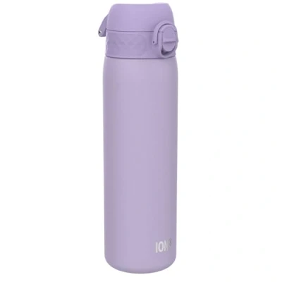 Image of Ion8 Vacuum Insulated Steel Water Bottle, 500 ml/18 oz, Leak Proof, Easy to Open, Secure Lock, Dishwasher Safe, Fits Cup Holders, Carry Handle, Scratch Resistant, Metal Light Purple