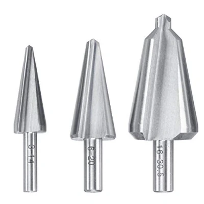 Image of KWB HSS SHEET METAL STEP DRILL BIT SET 3 PIECES FOR STAINLESS STEEL