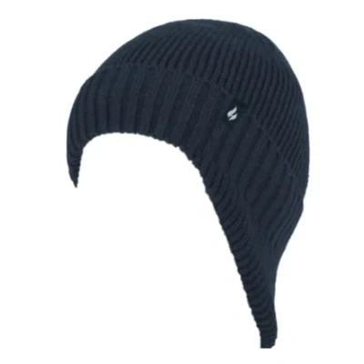 Image of HEAT HOLDERS Mens Thermal Winter Warm Drop Neck Hat Expedition One Size (Navy)