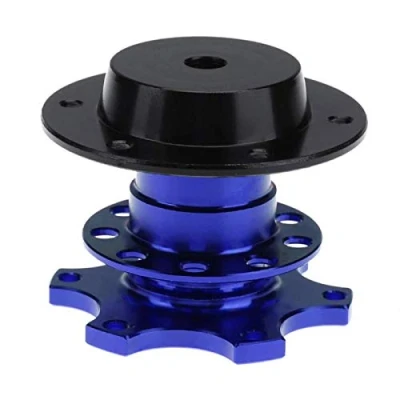 Image of FireAngels Universal Steering Wheel Snap Off Quick Release Hub Adapter Boss Kit With 6 hole (Blue)