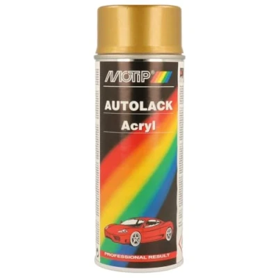 Image of 6L, FORD6L, FORDAMERICA6L, FORDAMERICAM5136, FORDM5136 Vehicle combination paint MOTIP 52250 400ml aerosol golden Kompakt white glossy 12 ml