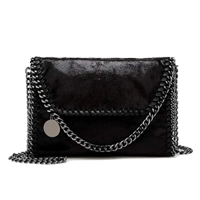 Image of JOTHIN Crossbody Bags for Women Designer Handbags Black Clutch Chain Purse Women&#039;s Shoulder Handbags(Black), Black, M