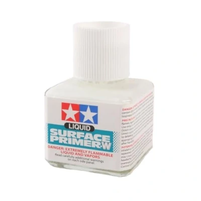 Image of TAMIYA 87096 Model Building Primer White Content 40 ml (Pack of 1)