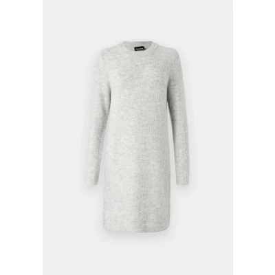 Image of Pieces Pcellen Oneck dress Jumper Light grey, Women&#039;s, Size: Large, grey