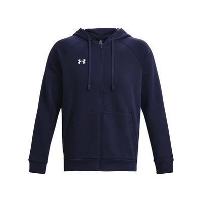 Image of Under Armour Men&#039;s UA Rival Fleece FZ Hoodie Shirt Midnight Navy