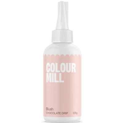 Image of Colour Mill Choco Drip Blush, Cake Glaze, Easy Melt Chocolate for Cakes, Cookies, Macarons, Ice Cream, Pops, Strawberries, and Decorations 125g