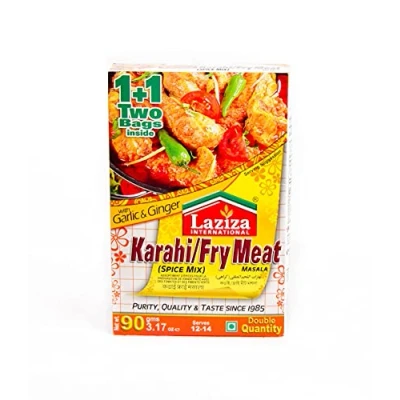 Image of Laziza KarahiFry Meat Masala with Garlic and Ginger 90gms