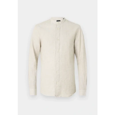Image of Only &amp; Sons Caiden Solid MAO Shirt, Men&#039;s, Size: XS, Chinchilla