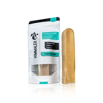 Image of Himmaleh Yak chews for Dogs Large (pack of 1) Protein Rich dog Long Lasting Natural milk chew Toothsome Bars Himalayan Snack