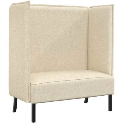 Image of vidaXL Highback Sofa Cream 109x56x121 cm Fabric