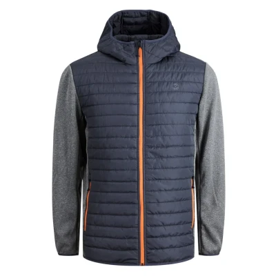 Image of Jack &amp; Jones Emulti Quilted Light jacket, Men&#039;s, Size: XS, Grey melange