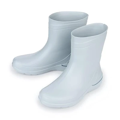 Image of ESTRO Short Wellington Boots Women Ladies Wellies Rubber for Mid Calf CR01 (6 UK, Grey)