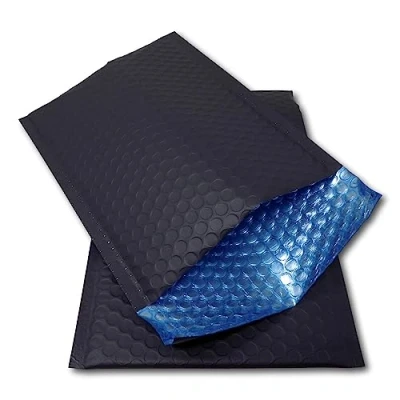Image of EPOSGEAR Grey Matt Matte Metallic Foil Bubble Wrap Lined Padded Mailing Gift Bags Envelopes (10, C5+ (250mm x 180mm))