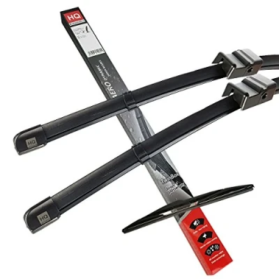 Image of HQ AUTOMOTIVE Windscreen Wiper Blades 3pcs kit Fits: PEUGEOT 207 2006 2012, 207+ 2012 2015 model: AD71 622HQ16D