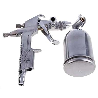 Image of SHQIN Sand Blaster Sandblasting Gun Spray Tool, Gravity Feed Hand Held For Air Compressor, Adjustable Pneumatic Small Sandblaster (Color : #2)