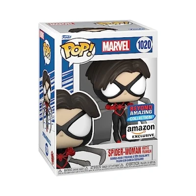 Image of Funko POP! Marvel: Year Of the Spider Woman (Mattie) Marvel Comics Amazon Exclusive Collectable Vinyl Figure Gift Idea Official Merchandise Toys for Kids &amp; Adults