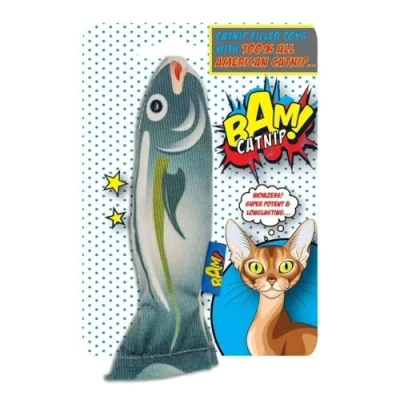 Image of BAM! CATNIP 100% AMERICAN STRONG CAT TOYS (CATNIP FISH)