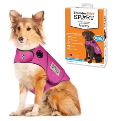 Image of Thundershirt dogs Dog Anxiety Jacket, Fuchsia, L UK