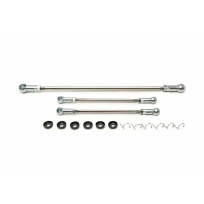 Image of Gear Linkage Push Rods 3pc Kit Seals 245283 2452/e1 Compatible With Peugeot 106 Citroen Saxo