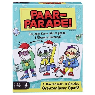 Image of Mattel Games GTH20 dinosaurs Couple Parade Card, Board, Family Game, Multicoloured