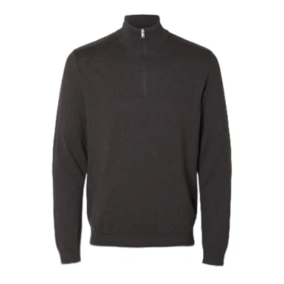 Image of Selected Homme Slhberg HALF ZIP Jumper, Men&#039;s, Size: XL, Chocolate torte
