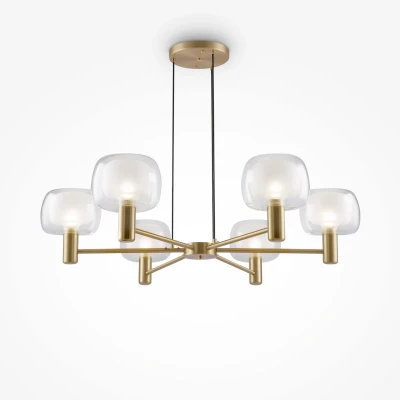 Image of Maytoni Vision pendant light, gold, 6 bulb