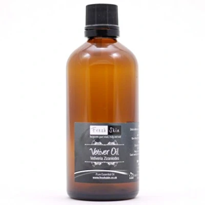 Image of 100ml Vetiver Essential Oil Freshskin Beauty LTD 100% Pure &amp; Natural Oils