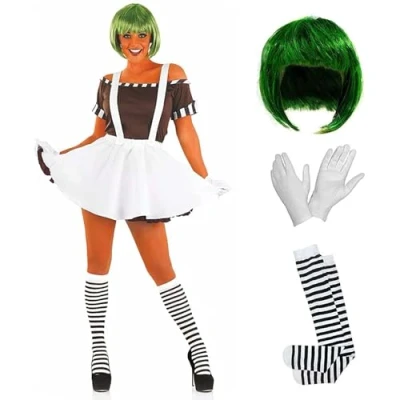 Image of Fun Shack Chocolate Factory Worker Costume Women, World Book Day for Adults Women Costume, Small