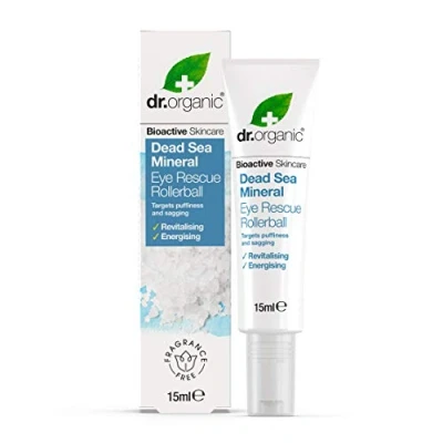 Image of Dr Organic Dead Sea Mineral Eye Rescue Rollerball 15ml