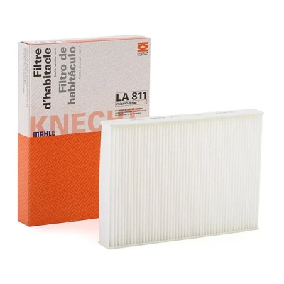 Image of 70570877 Pollen Filter MAHLE ORIGINAL LA 811 Particulate 255,0mm 181mm 35,0mm VOLKSWAGEN: up! Hatchback, load Van, SKODA: Citigo Hatchback