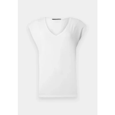 Image of Vero Moda Vmfilli SS Vneck GA NOOS Basic Tshirt, Women&#039;s, Size: XS, Bright white