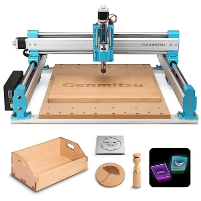 Image of Genmitsu CNC Machine 4040 PRO for Wood Acrylic MDF Carving/Cutting, 3 Axis Router with GRBL Control, Support 4 Axis, Working Area 400 x 78mm