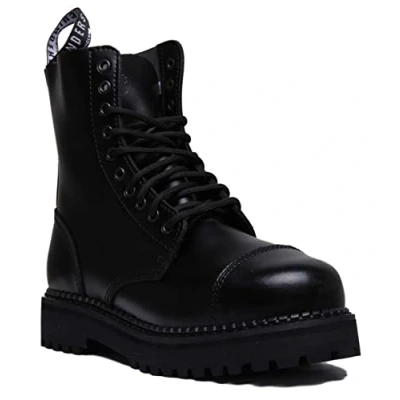 Image of Bulldog Leather Unisex Ankle Biker Steel Toe Boots