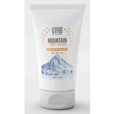 Image of UVAB SPF50+50ml Mountain Sport Sun Cream For Face. Sweat Resistant, Moisturising Factor 50+ Sunscreen High Protection Of Face &amp; Neck.