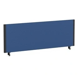 Image of Impulse Plus Bench Screen 1200 Black Frame Blue Fabric