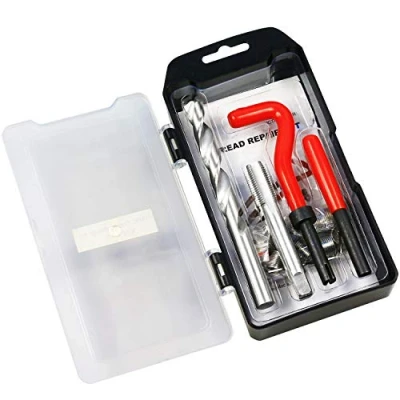 Image of BestsQ Thread Repair Kit, M12 x 1.5mm Metric Insert Kit Compatible Hand Tool Set for Auto Repairing (M12 1.5)