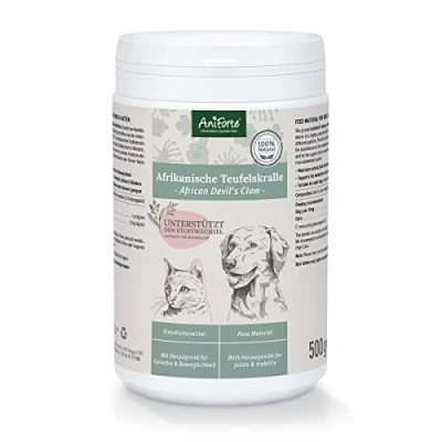 Image of AniForte Devil&#039;s Claw joint Powder for Dogs &amp; Cats 500g Natural supplement to support joint, tendons ligaments, mobility function, Pure