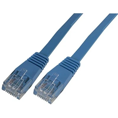 Image of Pro Signal PSG91019 Flat Cat5e UTP Ethernet Patch Lead, 0.5 m, Blue