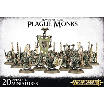 Image of Warhammer Age Of Sigmar Skaven Pestilens Plague Monks 90 12