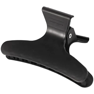 Image of Aflytep 12 Black Hairdressing hairdressers Butterfly Hair Claw Salon Section Clip Clasps Clamps Barrettes
